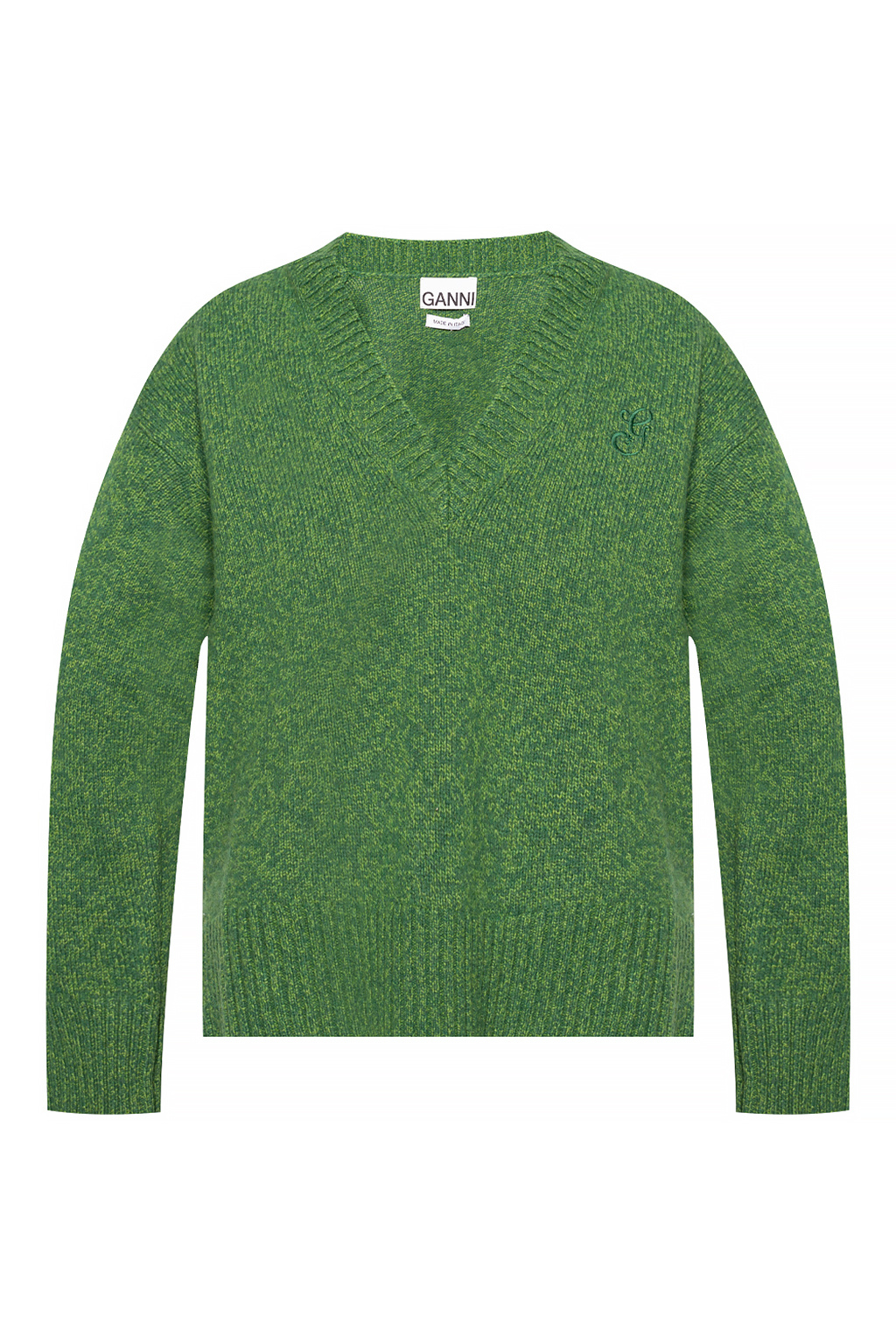 Ganni green sweater hotsell